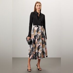 Pleated Midi Skirt by Club Monaco